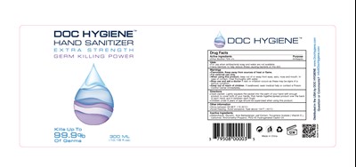 300 mL Hand Sanitizer Label